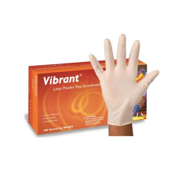 Aurelia: Vibrant 100 Latex Poedervrij Wit, Maat XS