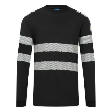 Portwest FR732 PW3 Modaflame gebreid Hi-Vis FR T-shirt met lange mouwen