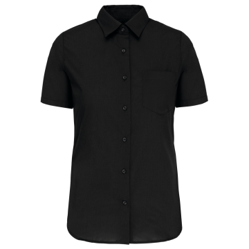 Kariban K544C Dames Poplin Blouse Korte Mouwen