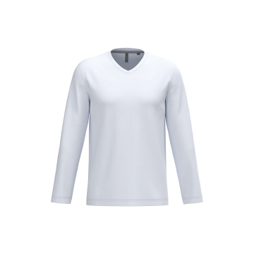 Kariban K358 T-shirt V-hals lange mouwen