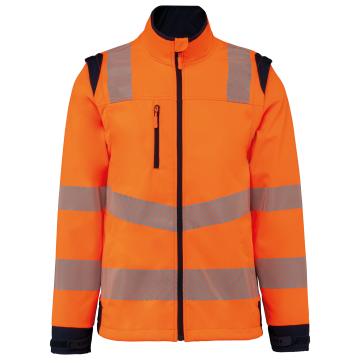 WK. Designed To Work WK460 Gerecycled softshelljack met afneembare mouwen
