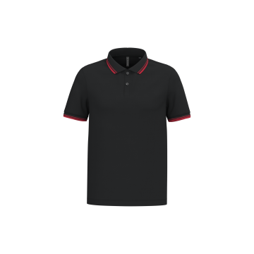 Kariban K272 Herenpolo met korte mouwen en contrasterende bies