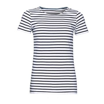 SOL´S L01399 Women´s Round Neck Striped T-Shirt Miles