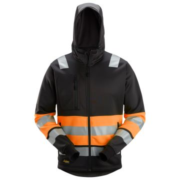 Snickers Workwear 8038 High-Vis Class 1, Hoodie with Zipper