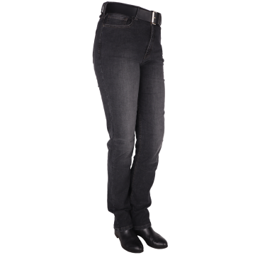 CrossHatch BEE MID BLACK Women's stretch 5 pocket, high rise