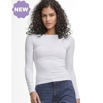 Build Your Brand BY446 Ladies Ultra Slim Longsleeve