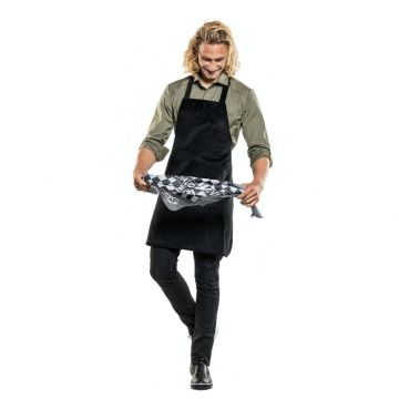 Chaud Devant 522 Bib Apron Base Black Velvet