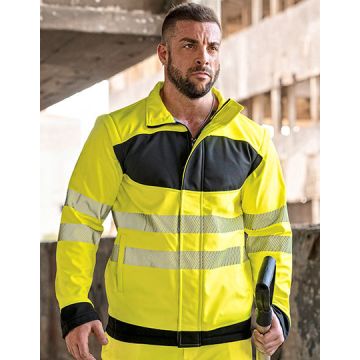 Korntex KX1003 EOS Hi-Vis Workwear Softshell Jacket With Printing Area