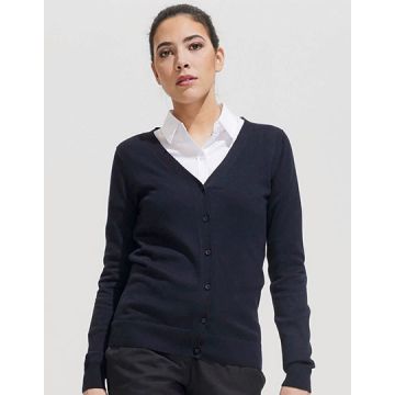 SOL´S L419 Women´s Golden V-Neck Knitted Cardigan