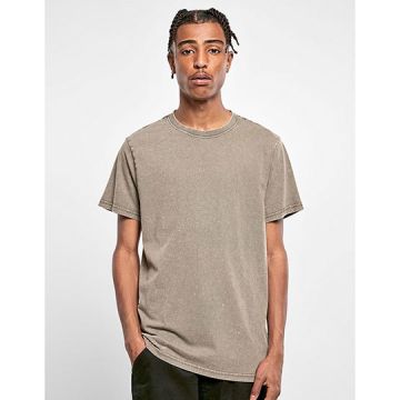 Build Your Brand BY190 Acid Washed Round Neck Tee