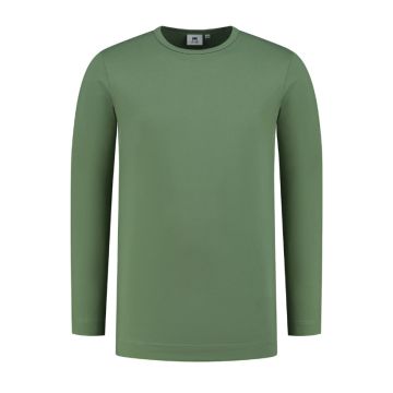 L&S Crewneck T-shirt cot/elast LS for him LEM1265