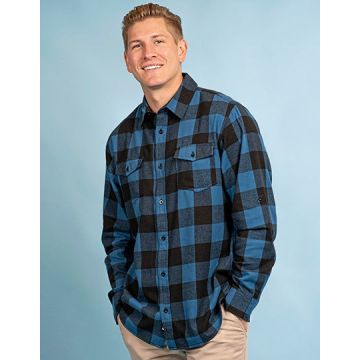 Burnside BU8210 Woven Plaid Flannel Shirt