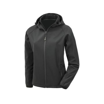 Result R911F 3-laagse gerecycleerde softshell met capuchon voor dames