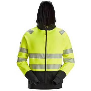 Snickers Workwear 2839 High-Vis Class 2, Hoodie with Zipper