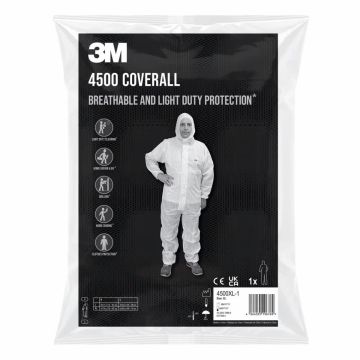 3M 4500 Beschermende overall wit, 2XL