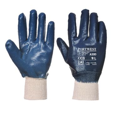Portwest A300 Nitril handschoen met gebreid manchet