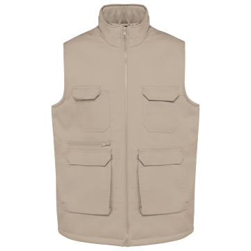 WK. Designed To Work WK607 Gewatteerde uniseks bodywarmer van polykatoen multizakken