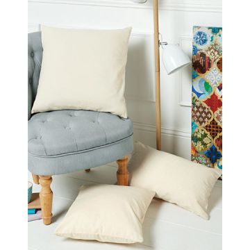Westford Mill WM350 Fairtrade Cotton Canvas Cushion Cover