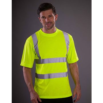 YOKO YK410 Two Band & Brace Hi-Vis T-Shirt