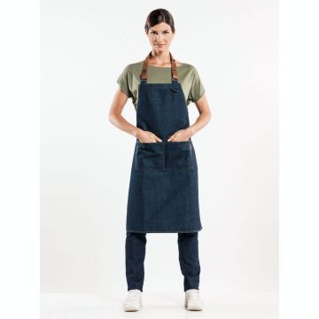 Chaud Devant 634 Bib Apron Forene Blue Denim