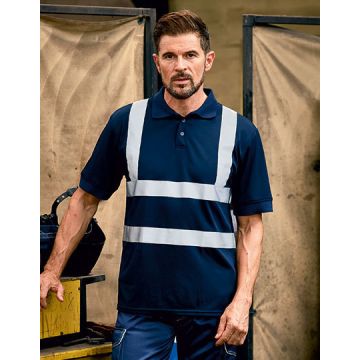 YOKO YK210 Two Band & Brace Hi-Vis Polo Shirt