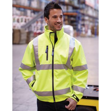YOKO YK09 Hi-Vis 2 Bands & Braces Softshell Jacket