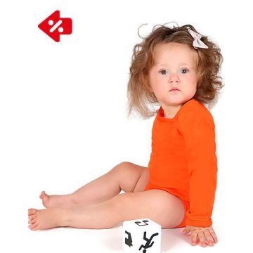 Link Kids Wear X941 Long Sleeve Baby Bodysuit
