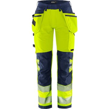 Fristads 134239 High Vis Green werkbroek dames stretch klasse 2 2664 GSTP