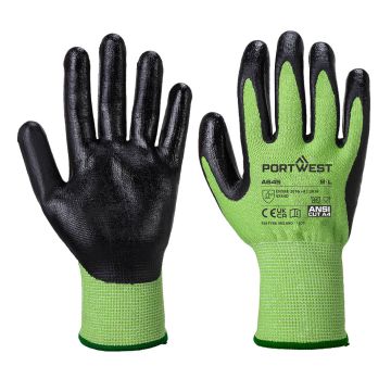 Portwest A645 GROEN Snijbestendig, Nitril coating