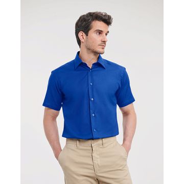 Russell Athletic Collection Z923 Men's Short Sleeve Tailored Oxford Shirt
