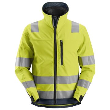 Snickers Workwear 1230 AllroundWork, High-Visibility Softshell Jacket, Class 3