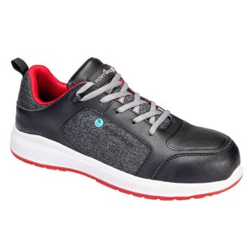 Portwest Eco-composiettrainer FC07 S3S Zwart/Rood