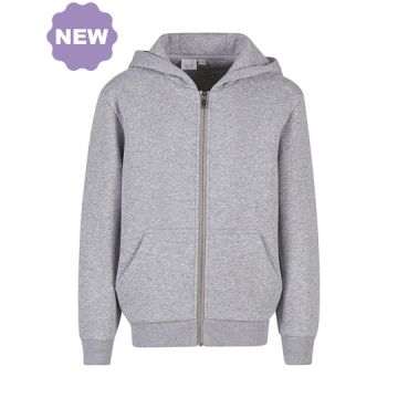 Build Your Brand BY316 Kids Fluffy Zip Hoody