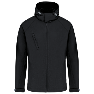 Kariban K413 Heren softshell jas met afneembare capuchon
