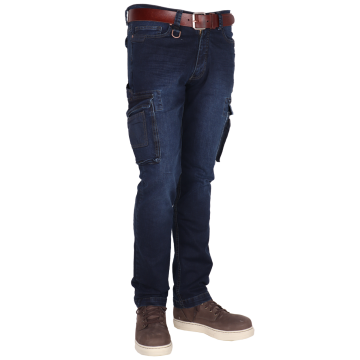 CrossHatch BRONCO C1 Men's Stretch Work Jeans Various Pockets Regular Fit