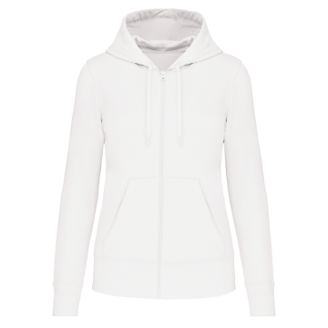 Kariban K4031 Ecologische damessweater met capuchon en ritssluiting
