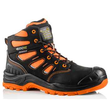 BuckBootz Schoen BVIZ2 Hoog S3 + KN Zwart/Oranje