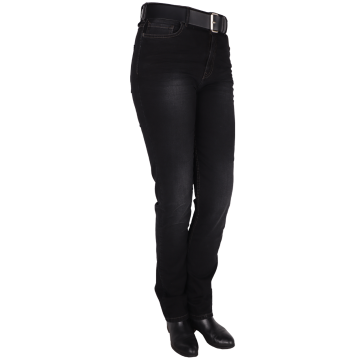 CrossHatch BEE DARK BLACK Women's Stretch 5 Pocket, High Rise