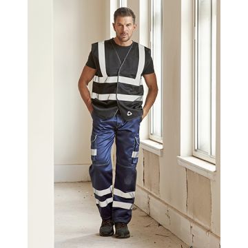 YOKO YK120 Hi-Vis Top Cool Recycled Open Mesh Waistcoat