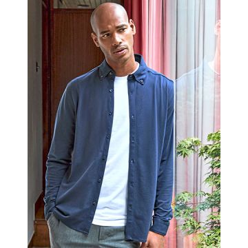 Kustom Kit K143 Tailored Fit Superwash® 60º Pique Shirt Long Sleeve