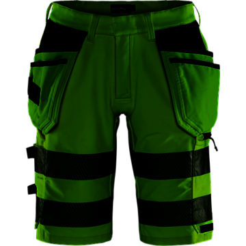 Fristads 134191 High vis Green stretch korte broek klasse 2 2646 GSTP