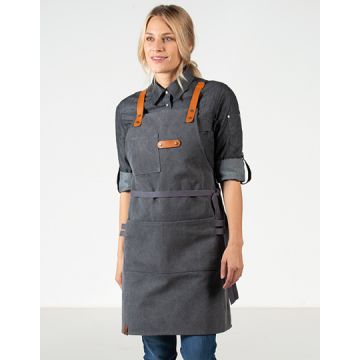 Exner EX285 Bib Apron Canvas With Decorative Label