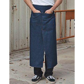 Link Kitchen Wear X992 Jeans Bistro Apron With Split