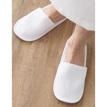 Towel City TC66 Waffle Mule Slippers