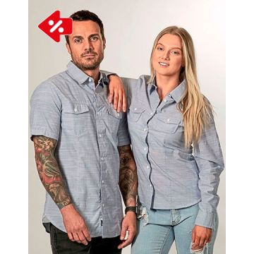 Burnside BU9247 Woven Texture Shirt