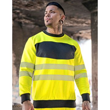 Korntex KX1001 EOS Hi-Vis Workwear Sweatshirt With Printing Area