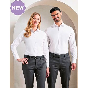 Premier Workwear PW303 Women’s Long Sleeve ‘Recyclight’ Poplin Shirt