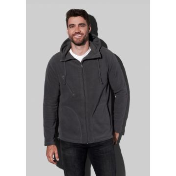 Stedman Polar Fleece Hooded Cardigan for Him STE5080