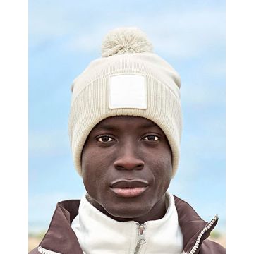 Beechfield CB338R Appliqué Patch Pom Beanie