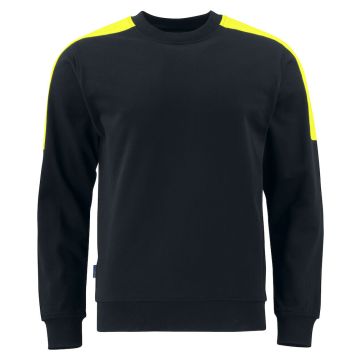 ProJob 642125 2125 SWEATER ROUND NECK WITH FLUO INSERTS